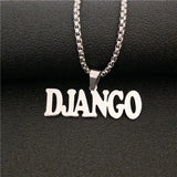 Gothic Personalized Name Necklace Pendant Chain Maxi Colar Women Bijoux Femme