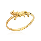 Leopard Bracelet Bangle Stainless Steel Elephant Open Party Jewelry