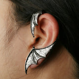 Gothic Punk Dragon Wing Cuff Ear Clip Earrings Unisex
