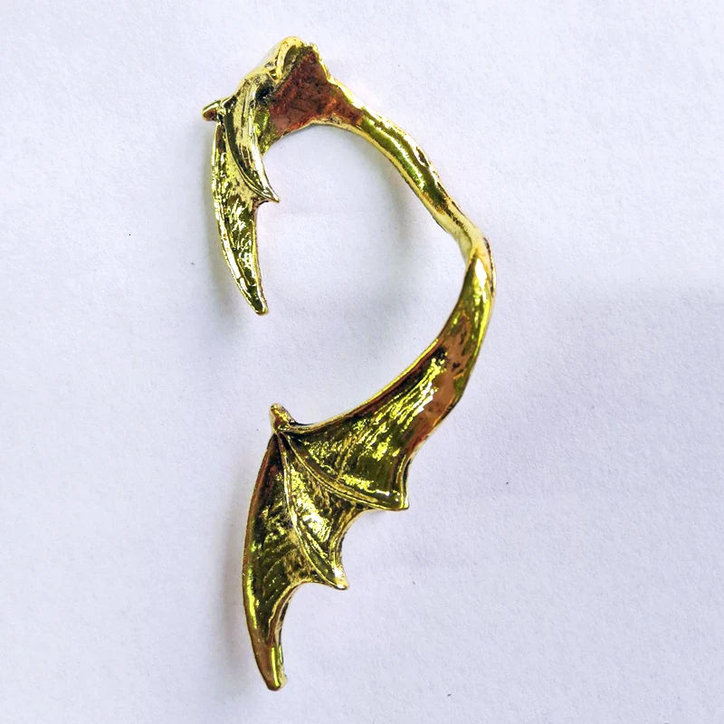 Gothic Punk Dragon Wing Cuff Ear Clip Earrings Unisex