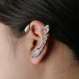 Gothic Punk Dragon Wing Cuff Ear Clip Earrings Unisex