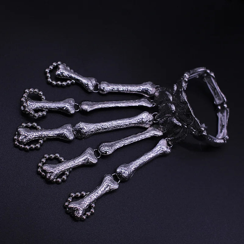 Gothic Punk Skeleton Bracelets Elasticity Vintage Accessories