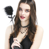 Gothic Punk Lace Choker Necklace Heart Collar Rock Jewelry