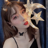 Gothic Punk Lace Choker Necklace Heart Collar Rock Jewelry