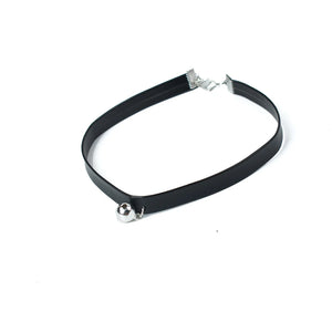 Gothic Punk Leather Choker Necklace