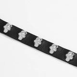 Gothic Punk Skull Studded Choker Necklace
