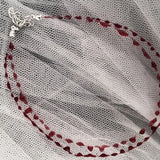 Gothic Punk Blood Droplet Choker Necklace Short Chain Party Jewelry