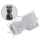 Gothic Punk Style Pirate Cat Silicone Mold DIY Ornaments