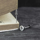 Gothic Punk 925 Silver Small Nail Stud Earrings