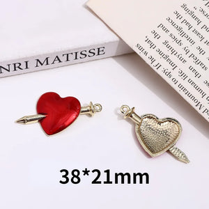Gothic Wind Butterfly Love Cross Pendant DIY Earrings Necklace Accessories
