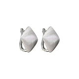 Gothic Geometric Stud Earrings 925 Silver Banquet Gift Jewelry