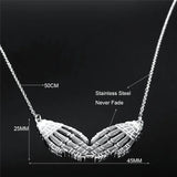 Gothic Skeleton Hand Punk Necklaces Women Stainless Steel Hip Hop Necklaces
