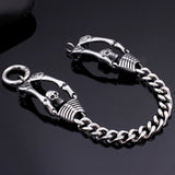 Gothic Skull Body Bracelet Men Biker Jewelry Stainless Steel Accessories