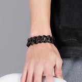 Gothic Skull Bracelet Men Stainless Steel Biker Jewellery
