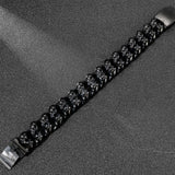 Gothic Skull Bracelet Men Stainless Steel Biker Jewellery