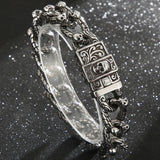 Gothic Skull Bracelet for Men Stainless Steel Chain Punk Biker