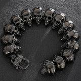 Skull Head Chain Man Bracelet Stainless Steel