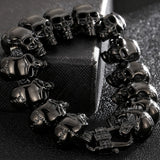Skull Head Chain Man Bracelet Stainless Steel