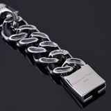 Gothic Skull 19MM Stainless Steel Ghost Chain Bracelet For Men