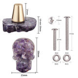 Gothic Crystal Skull Skeleton Drawer Cabinet Pulls Knobs