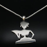 Gothic Skull Skeleton Necklace Silver Punk Choker Halloween Jewelry