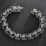 Gothic Snake Head Chain Man Bracelet Stainless Steel Men's On Hand