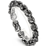 Gothic Snake Head Chain Man Bracelet Stainless Steel Men's On Hand