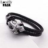 Gothic Stainless Steel Cross Bracelet for Men