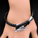 Gothic Stainless Steel Cross Bracelet for Men