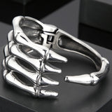 Gothic Stainless Steel Skull Cuff Bracelet Men Punk Rockers Jewelry