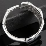 Gothic Stainless Steel Skull Cuff Bracelet Men Punk Rockers Jewelry