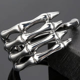 Gothic Stainless Steel Skull Cuff Bracelet Men Punk Rockers Jewelry