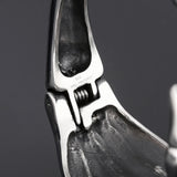 Gothic Stainless Steel Skull Cuff Bracelet Men Punk Rockers Jewelry