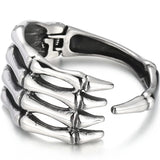 Gothic Stainless Steel Skull Cuff Bracelet Men Punk Rockers Jewelry