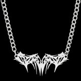 Gothic Spikes Thorns Pendant Necklace Halloween Punk Unisex Jewelry