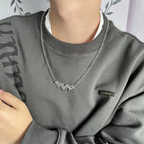 Gothic Spikes Thorns Pendant Necklace Halloween Punk Unisex Jewelry