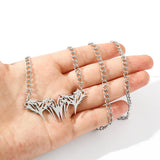 Gothic Spikes Thorns Pendant Necklace Halloween Punk Unisex Jewelry
