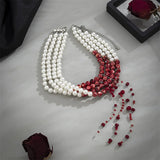 Gothic Style Multilayer Pearl Necklace Choker