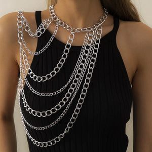 Gothic Style Bikini Body Chain Necklaces For Women
