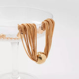 Gothic Chunky Chain Bracelet Vintage Pendant Bangle