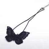 Gothic Vintage Embroidery Butterfly Necklace Halloween Choker NXH738S0