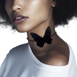 Gothic Vintage Embroidery Butterfly Necklace Halloween Choker NXH738S0