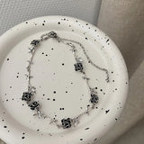 Gothic Vintage Rose Flower Choker Necklace Personality Jewelry
