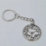 Gothic Watch Wall Clock Symbol Keychain Jewelry Goth Charm Key Chain