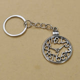 Gothic Watch Wall Clock Symbol Keychain Jewelry Goth Charm Key Chain