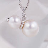 Sterling Silver Gourd Pendant Setting for Crystals Agate Pearls