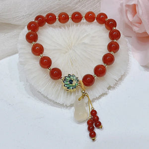 Gourd Carp Red Agate Bracelet Lucky Buckle