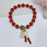 Gourd Carp Red Agate Bracelet Lucky Buckle