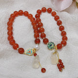 Gourd Carp Red Agate Bracelet Lucky Buckle