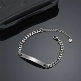 Personalized Steel Bracelet with Date Symbol & Crown Design